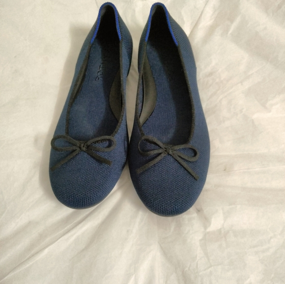 ROTHY’S Comfort Shoes dark Navy  Classic Ballet  Rounded Toe Sz 6 - Picture 15 of 15